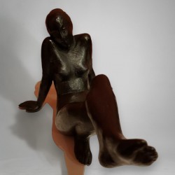 Michel SERRAZ - Bronze  " Sur la plage "