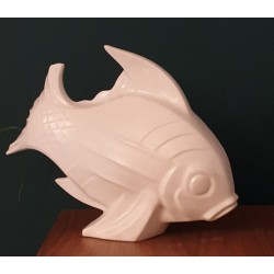 Poisson céramique craquelée