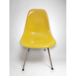 Chaises DSX en fibres de verre jaunes de 1975